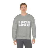 Load image into Gallery viewer, Unisex LCSW Crewneck Sweatshirt - Fck the Stigma
