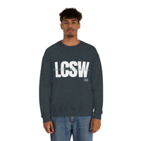 Load image into Gallery viewer, Unisex LCSW Crewneck Sweatshirt - Fck the Stigma
