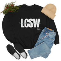 Load image into Gallery viewer, Unisex LCSW Crewneck Sweatshirt - Fck the Stigma
