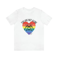 Load image into Gallery viewer, "You Are Not Alone" Unisex Jersey Short Sleeve Tee - Fck the Stigma
