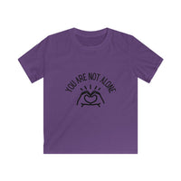 Load image into Gallery viewer, “You Are Not Alone” Kids Softstyle Tee - Fck the Stigma
