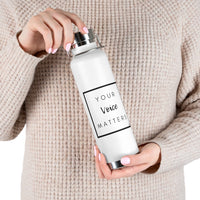 Load image into Gallery viewer, Your Voice Matters 22oz Vacuum Insulated Bottle - Fck the Stigma
