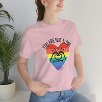 Load image into Gallery viewer, "You Are Not Alone" Unisex Jersey Short Sleeve Tee - Fck the Stigma
