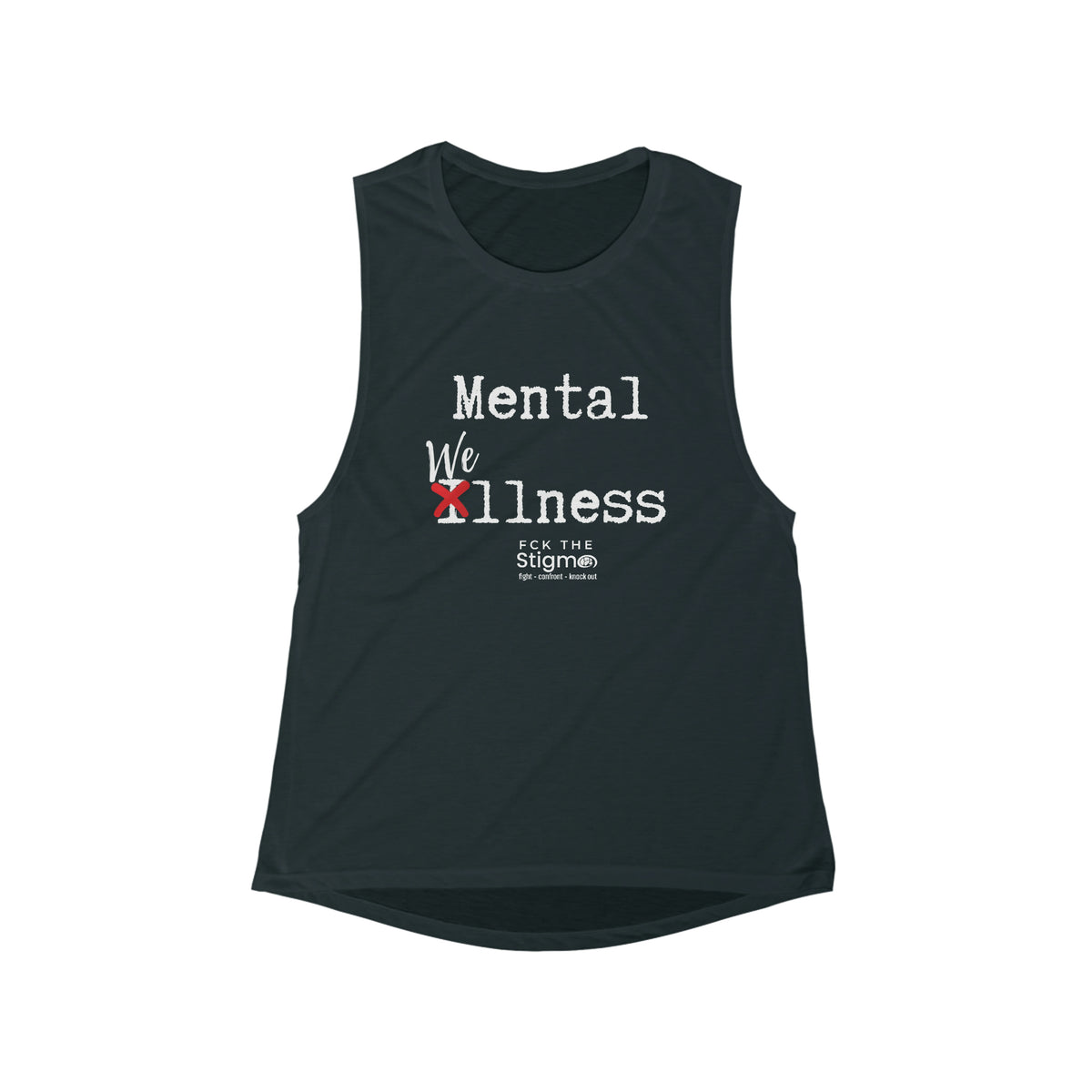 Women's Flowy Scoop Muscle Tank - Fck the Stigma