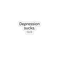 Load image into Gallery viewer, Depression Sucks Die-Cut Stickers - Fck the Stigma
