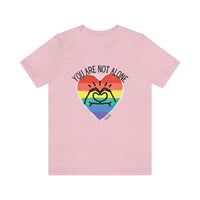 Load image into Gallery viewer, "You Are Not Alone" Unisex Jersey Short Sleeve Tee - Fck the Stigma
