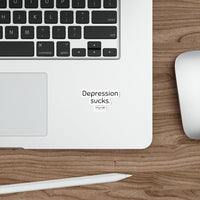 Load image into Gallery viewer, Depression Sucks Die-Cut Stickers - Fck the Stigma
