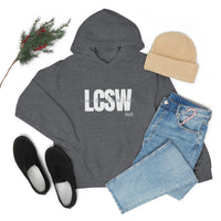 Load image into Gallery viewer, Unisex LCSW Hooded Sweatshirt - Fck the Stigma
