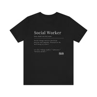 Load image into Gallery viewer, Social Worker Unisex Jersey Short Sleeve Tee - Fck the Stigma
