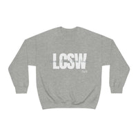 Load image into Gallery viewer, Unisex LCSW Crewneck Sweatshirt - Fck the Stigma

