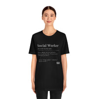 Load image into Gallery viewer, Social Worker Unisex Jersey Short Sleeve Tee - Fck the Stigma
