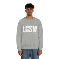 Load image into Gallery viewer, Unisex LCSW Crewneck Sweatshirt - Fck the Stigma
