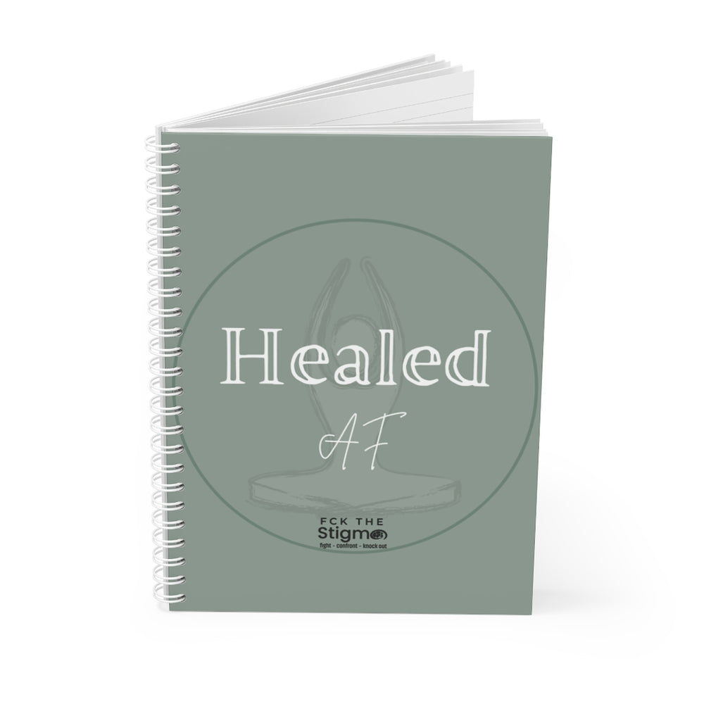 Healed AF Spiral Notebook - Fck the Stigma
