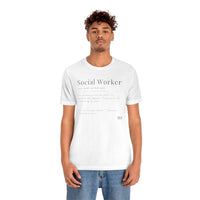 Load image into Gallery viewer, Social Worker Unisex Jersey Short Sleeve Tee - Fck the Stigma
