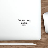 Load image into Gallery viewer, Depression Sucks Die-Cut Stickers - Fck the Stigma
