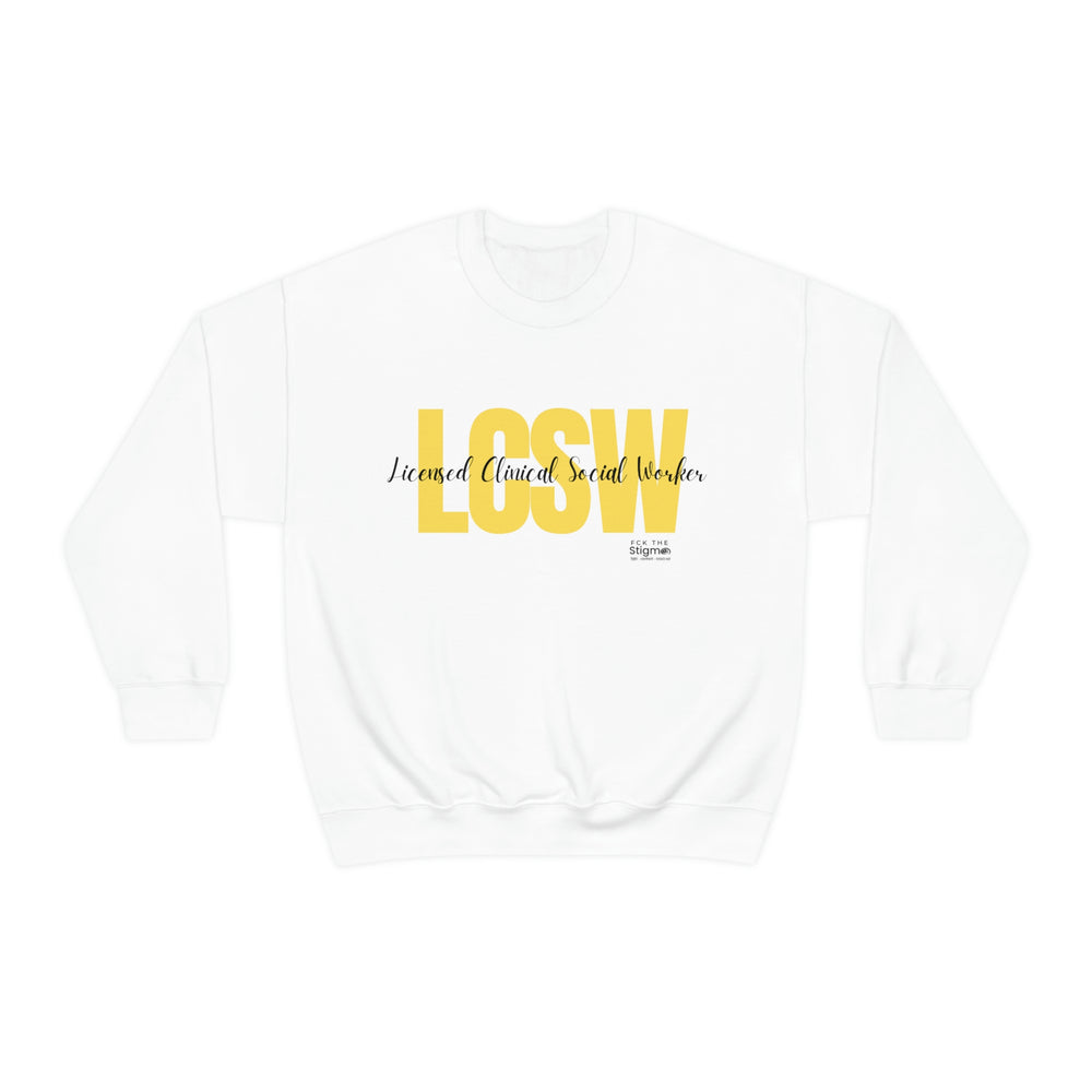 Unisex LCSW Crewneck Sweatshirt - Fck the Stigma