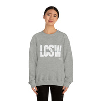 Load image into Gallery viewer, Unisex LCSW Crewneck Sweatshirt - Fck the Stigma
