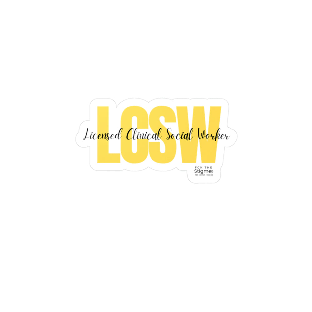 LCSW Vinyl Decals - Fck the Stigma