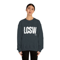 Load image into Gallery viewer, Unisex LCSW Crewneck Sweatshirt - Fck the Stigma
