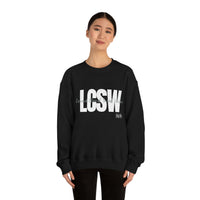 Load image into Gallery viewer, Unisex LCSW Crewneck Sweatshirt - Fck the Stigma
