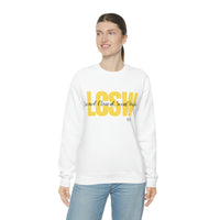 Load image into Gallery viewer, Unisex LCSW Crewneck Sweatshirt - Fck the Stigma
