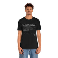 Load image into Gallery viewer, Social Worker Unisex Jersey Short Sleeve Tee - Fck the Stigma
