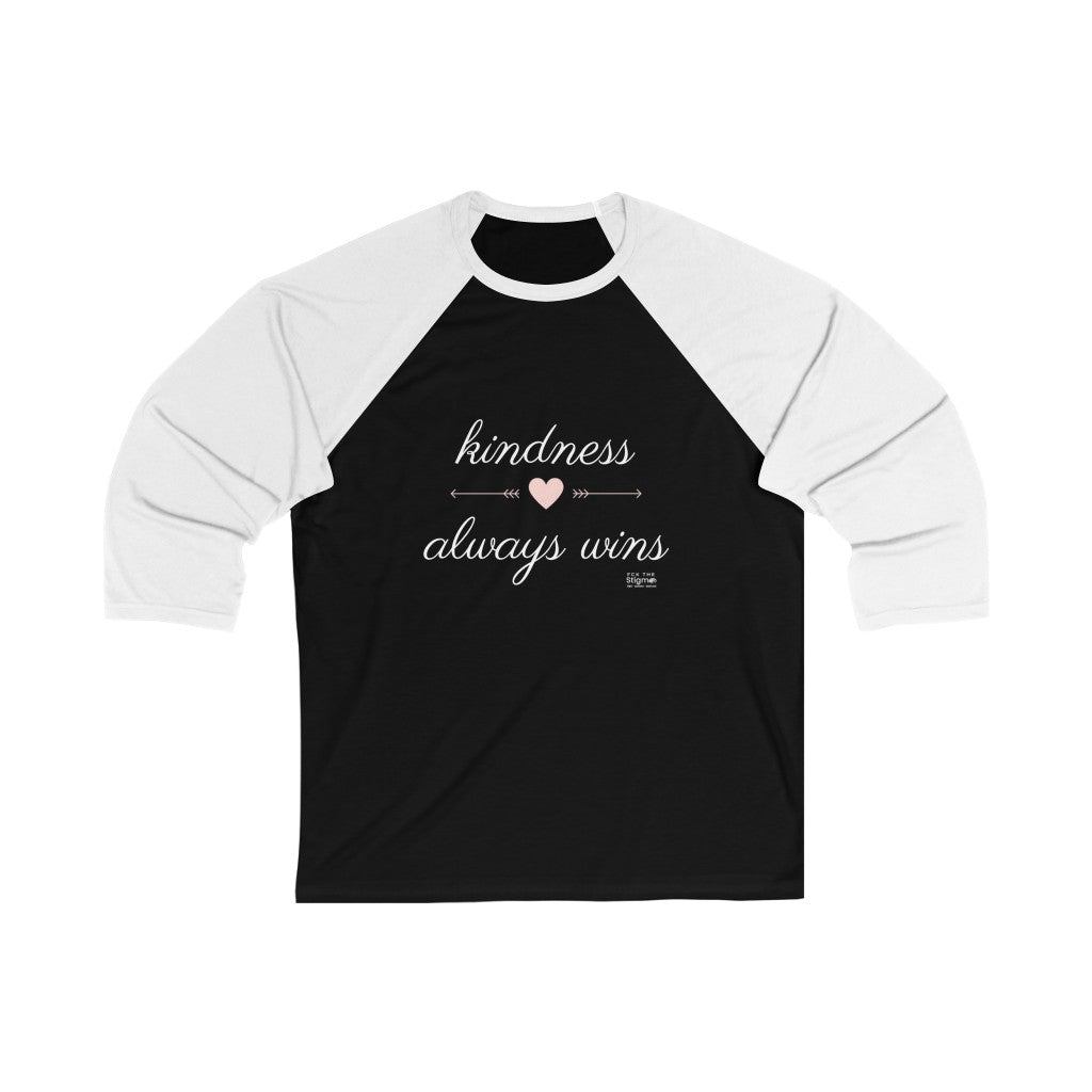 Unisex 3/4 Sleeve Baseball Tee - Fck the Stigma