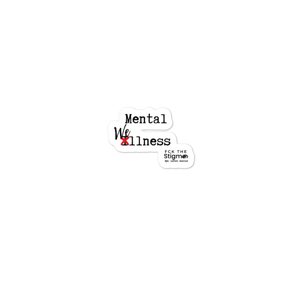 "Mental Wellness" Vinyl Sticker - Fck the Stigma