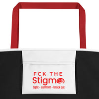 Load image into Gallery viewer, "My Mental Health Matters" Beach Bag - Fck the Stigma
