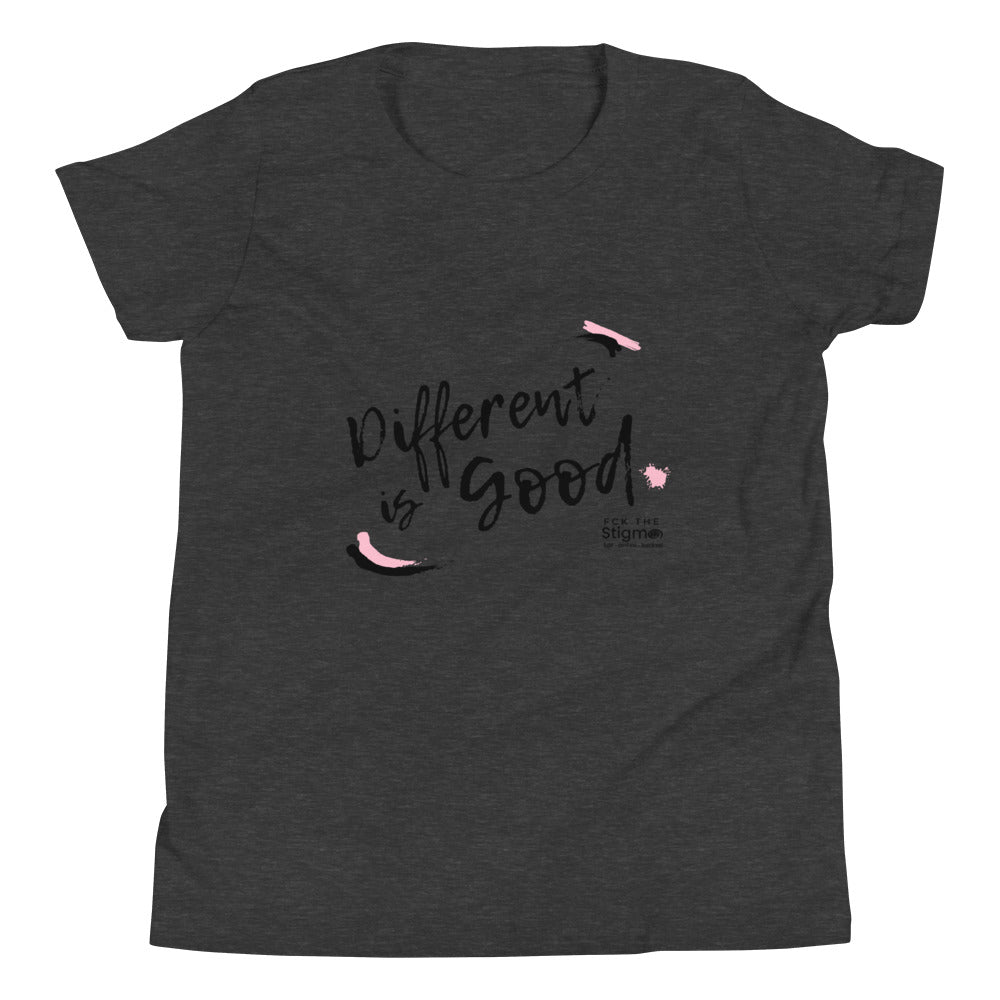 "Different Is Good" Youth Short Sleeve T-Shirt - Fck the Stigma