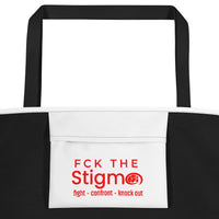 Load image into Gallery viewer, "My Mental Health Matters" Beach Bag - Fck the Stigma
