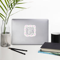 Load image into Gallery viewer, "Working On My Sh*t" Vinyl Cut-Out Sticker - Fck the Stigma
